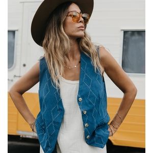 Ottway indigo denim vest